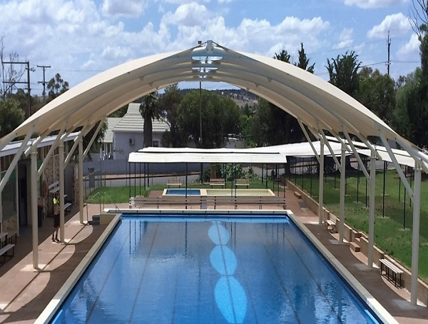 Swimming Pool Shades By Green Flag Tents